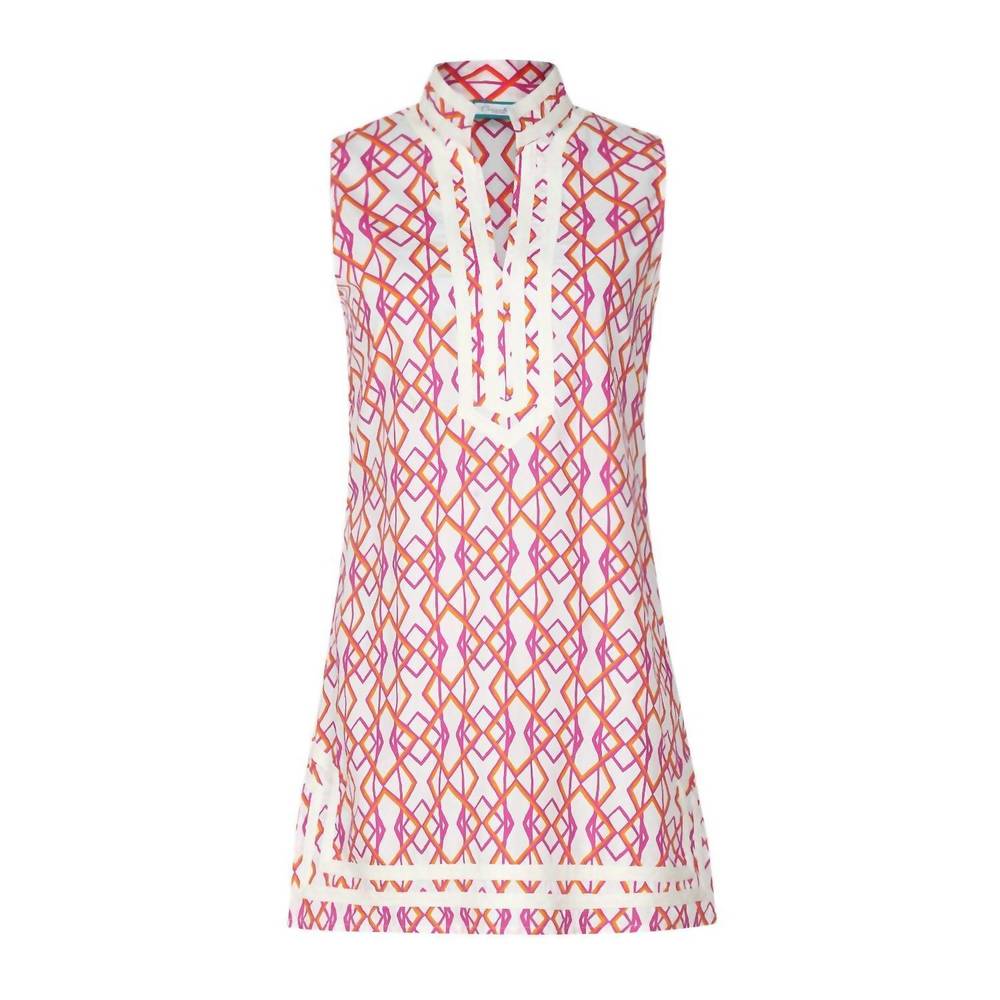 NEW CARVALHO COUTURE girls mod about you sleeveless cabana cover up in pink